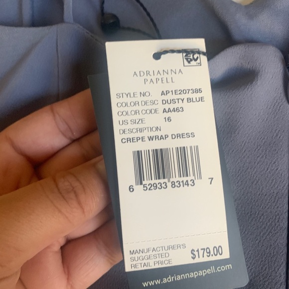 NWT Adrianna Papell Ruffled Button Mermaid Dress - Picture 9 of 9